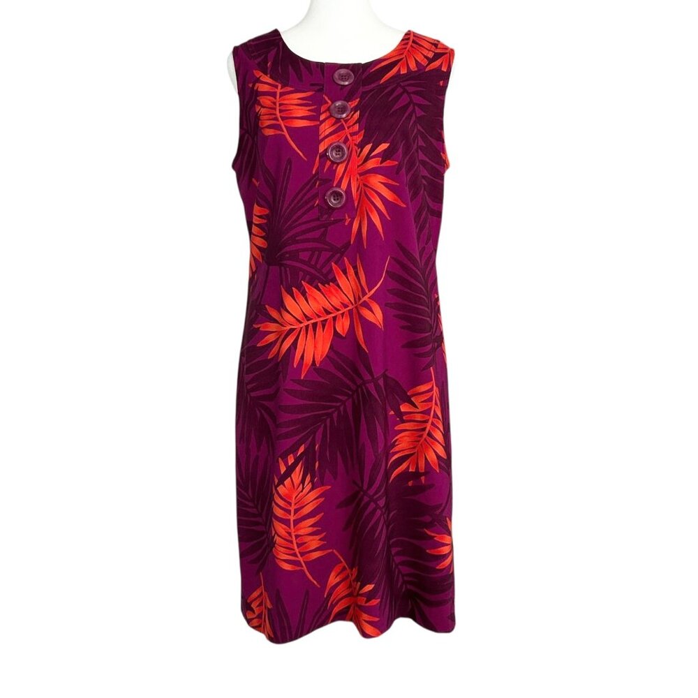 Jessica Howard Sleeveless Tropical Resort Midi Shift Dress‎ (8)